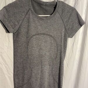 Gray Women's Athletic Top